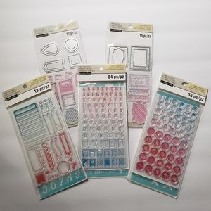 5 Recollections Stamp & Die and Stamp & Stencil Bundle Lot